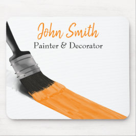 Mousepad Pintor Service Company Brush Orange