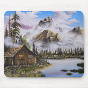 Mousepad Pintura a óleo da solidão do verão por David Pa