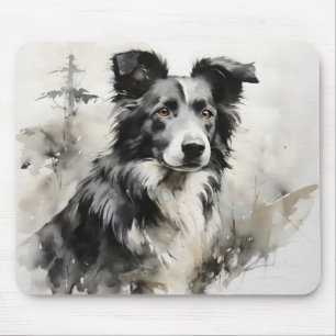 Mousepad Pintura a Tinta da Natureza do Cão
