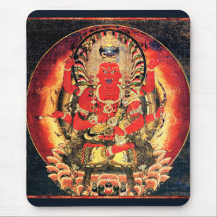 Mousepad Pintura budista do século XIV de Aizen Myoo