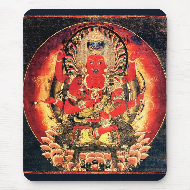 Mousepad Pintura budista do século XIV de Aizen Myoo (Frente)