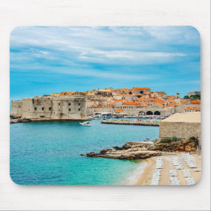 Mousepad Pintura da praia de Dubrovnik
