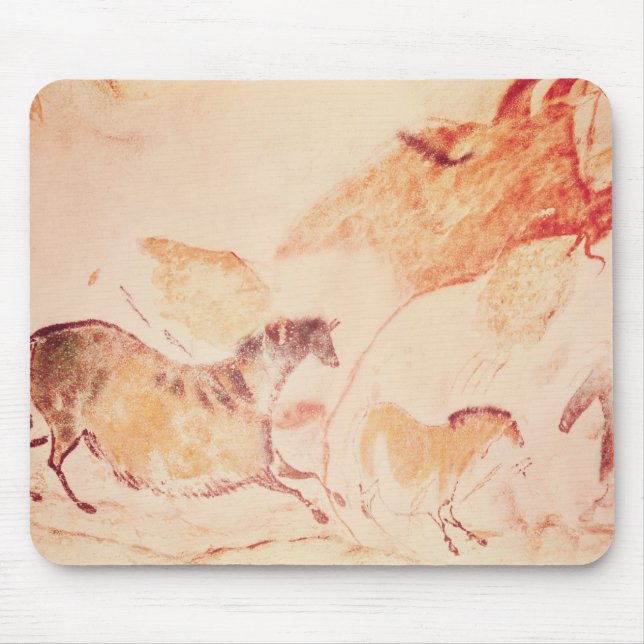 Mousepad Pintura da rocha dos cavalos, c.17000 BC (Frente)