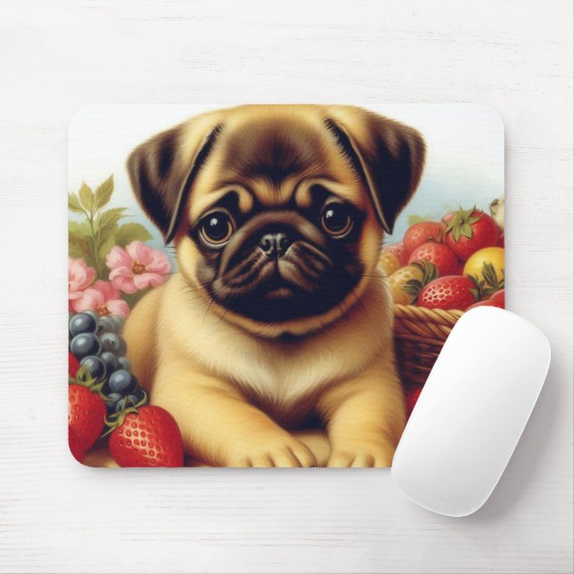 Mousepad Pintura Da Vintagem De Cubo (Com mouse)