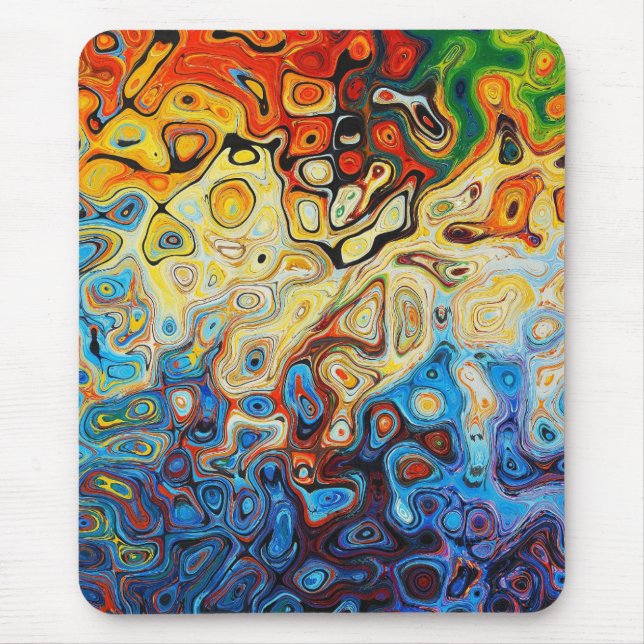 Mousepad pintura de abstrato (Frente)