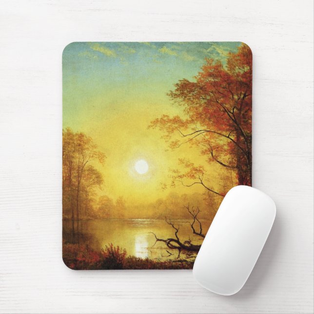 Mousepad pintura de Albert Bierstadt, Nascer do Sol, (Com mouse)