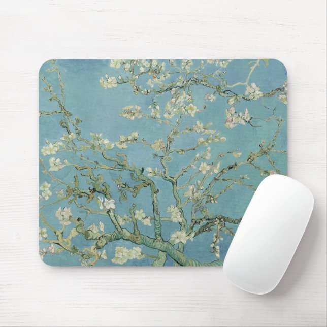 Mousepad Pintura de Almond Blossoms por Van Gogh (Com mouse)