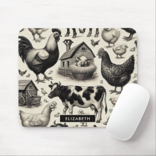 Mousepad Pintura De Animais De Exploração