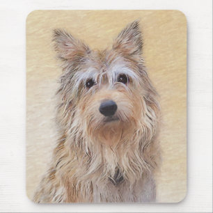 Mousepad Pintura de Berger Picard - Arte de Cão Original B