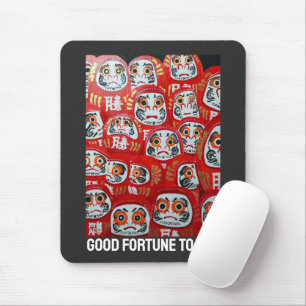 Mousepad Pintura de bonecas Daruma por Alfred Fox