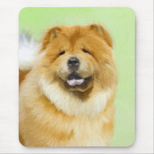 Mousepad Pintura De Chow Chow - Arte De Cão Original Bonit