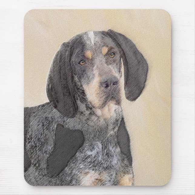 Mousepad Pintura de Connhound Bluetick - Cachorro Original  (Frente)