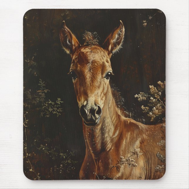 Mousepad Pintura de Foto Recém-Nascida (Frente)