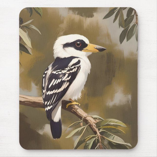 Mousepad Pintura de Kookaburra australiana, (Frente)