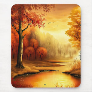 Mousepad Pintura de Paisagem de Outono-87546