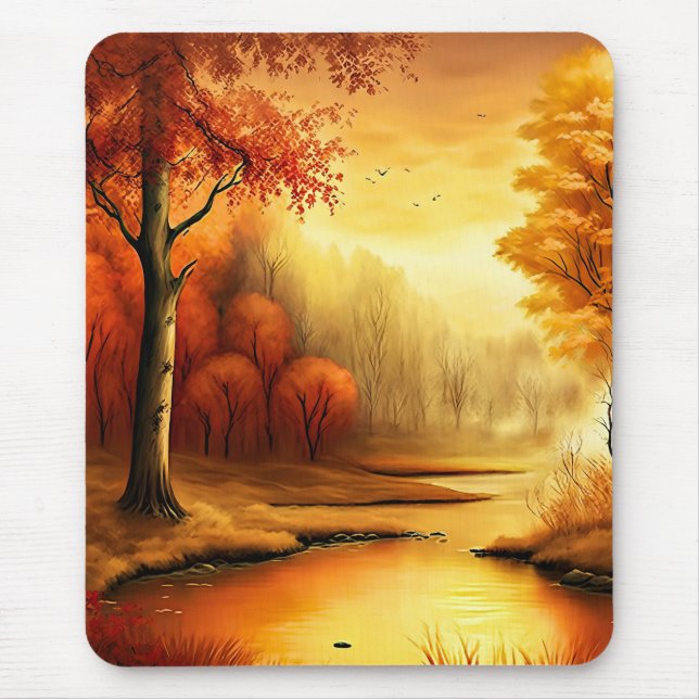 Mousepad Pintura de Paisagem de Outono-87546 (Frente)