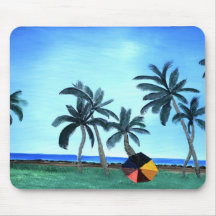 Pintura de Palm Trees e Parque da Praia Havaiana