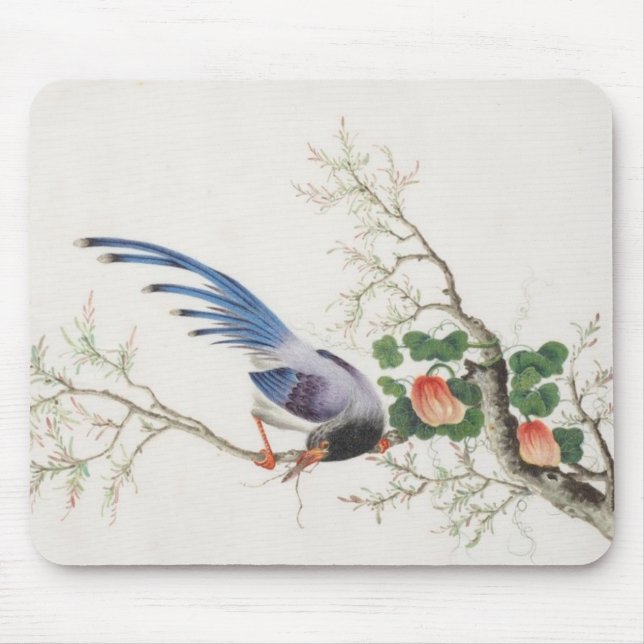 Mousepad Pintura de pássaros chineses (Frente)
