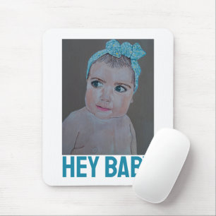 Mousepad Pintura de retrato de bebê por Alfred Fox