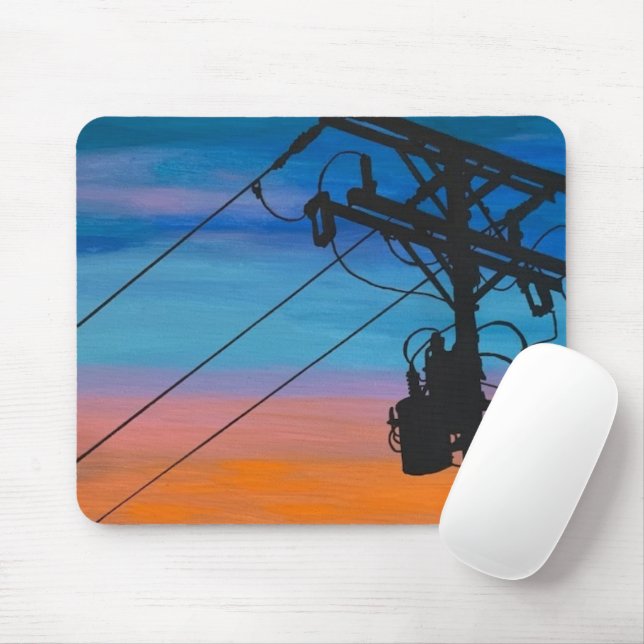 Mousepad Pintura de "Sunset Hum" em uma (Com mouse)