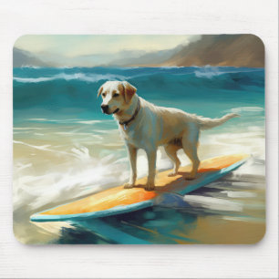 Mousepad Pintura de Surf na Praia do Pastor da Anatólia