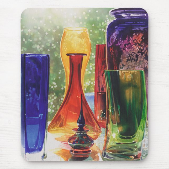 Mousepad Pintura de vidro da aguarela da arte de "Sundance" (Frente)