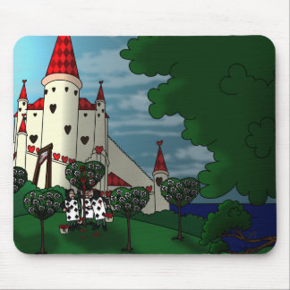 Mousepad Pintura Do Bloco De Mãos Vermelho Rosa