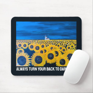 Mousepad Pintura do Campo de Girassóis por Alfred Fox