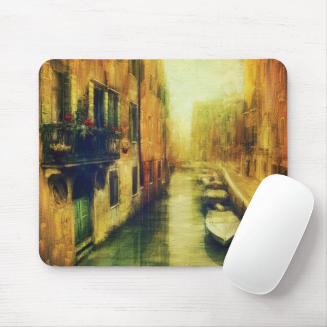 Mousepad Pintura do Canal de Veneza (Com mouse)