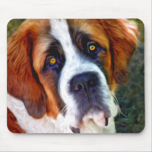 Mousepad Pintura do cão de St Bernard