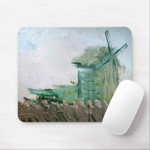 Mousepad Pintura do Moinho de Vento de Van Gogh