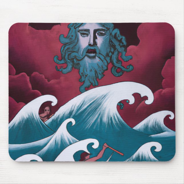 Mousepad Pintura do óleo de Crimson Neptune (Frente)