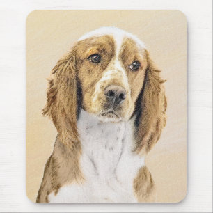 Mousepad Pintura do Welsh Springer Spaniel - Arte Original