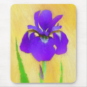 Mousepad Pintura em Íris com pérola - Cão original branc