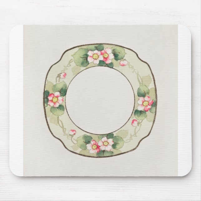 Mousepad Pintura em japonês em folha branca pela fábrica No (Frente)