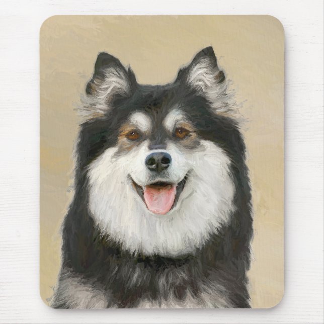 Mousepad Pintura em Lapfund Finlandês - Arte Cachorra Origi (Frente)