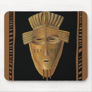 Mousepad Pintura em máscara africana por Chariklia Zarris