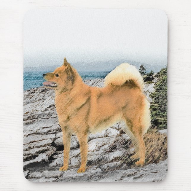 Mousepad Pintura em Seashore - Arte Canina (Frente)