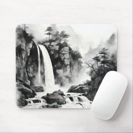 Mousepad Pintura em Tinta da Ásia em Cascata