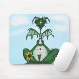 Mousepad Pintura Engraçada de Yogi Dragon