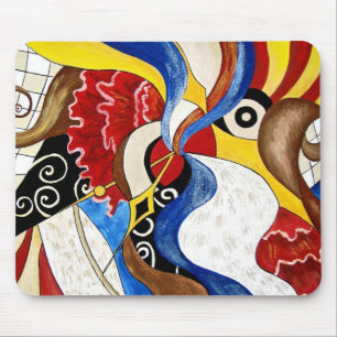 Mousepad Pintura espanhola da arte abstracta