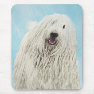 Mousepad Pintura Komondor - Arte Cachorra Original