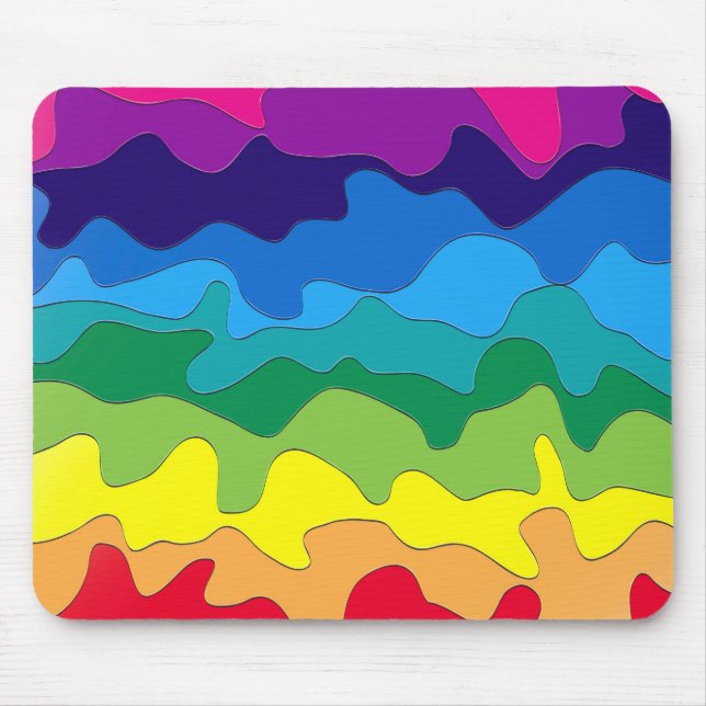 Mousepad Pintura multicolorido (Frente)