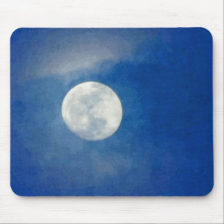 Mousepad Pintura nebulosa da lua