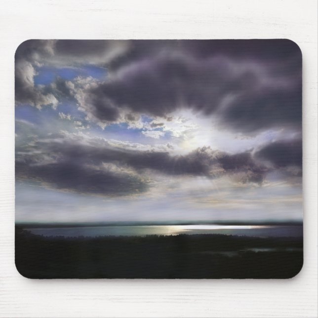 Mousepad Pintura no oceano do nascer do sol (Frente)