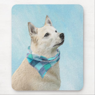 Mousepad Pintura Norueguesa De Buhund - Arte De Cachorro Or
