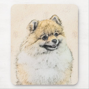 Mousepad Pintura Pomeraniana (Laranja) - Arte Original de C