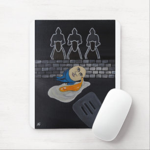 Mousepad Pintura Quebrada e Depois Frita por Alfred Fox