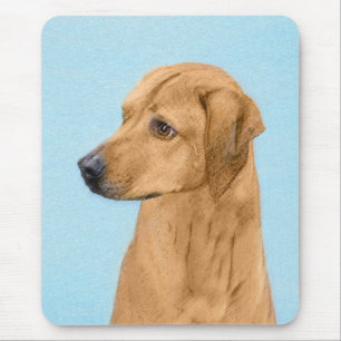 Mousepad Pintura Ridgeback da Rodésia - Arte Cachorra Origi