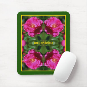 Mousepad Pintura Rosa Rosa Rosa com Pintura Flor Personaliz